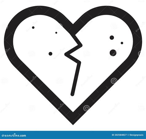 Icône De Coupe De Coeur De Relations Valentine Illustration de Vecteur ...