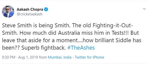 Cricketing fraternity applauds Steven Smith's ton in first Ashes Test