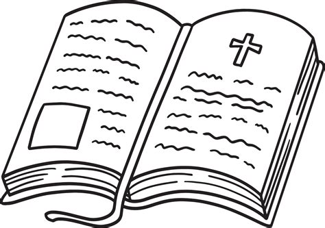 Open Bible Coloring Page