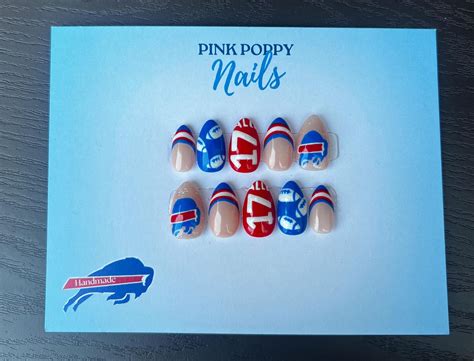 10 Variations - Buffalo Bills Press on Nails - Etsy
