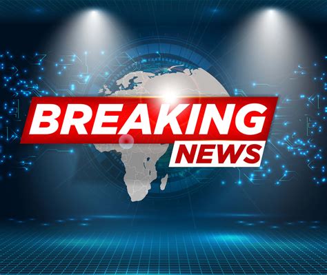 Download Breaking News Logo With A Globe And Lights | Wallpapers.com