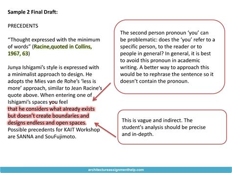 Architecture Assignment Help | PPTX