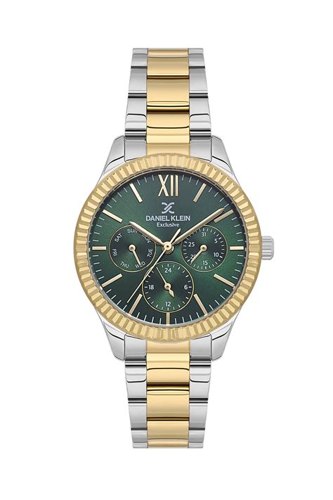 Green Exclusive Women Watch with Metallic Strap – Daniel Klein