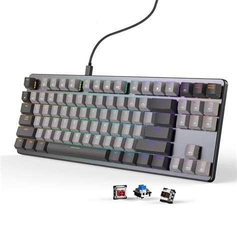 Amazon.in: Buy CIDOO 87 Keys Rgb Mechanical Keyboard,Low Profile Gaming ...