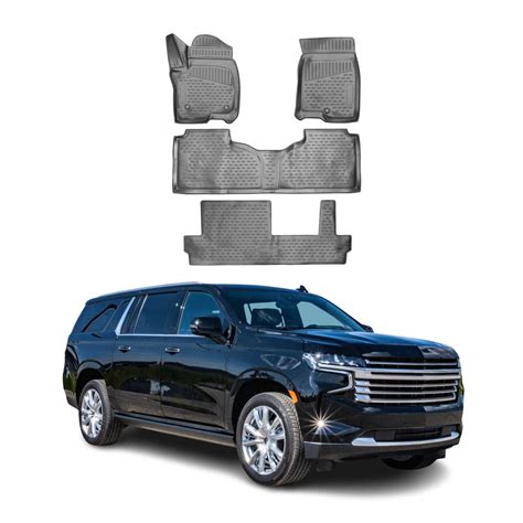 2021-2026 Chevrolet Suburban Floor Mats Liners Full Set All Weather Be ...
