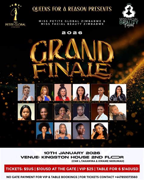 Miss Facial Beauty Zimbabwe & Miss Petite Global Zimbabwe Grand Finale ...