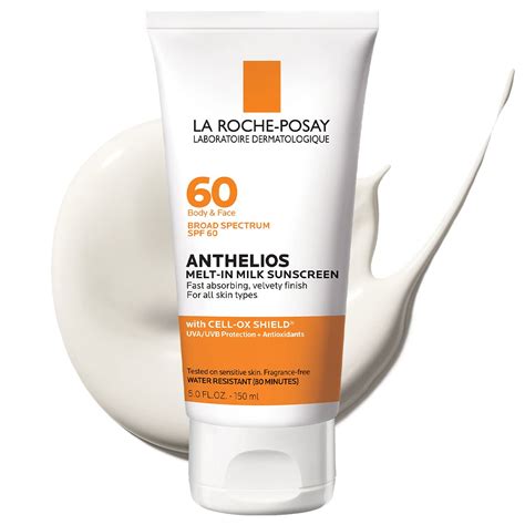 La Roche Posay Anthelios 60 Melt-In Sunscreen Milk (For Face & Body ...