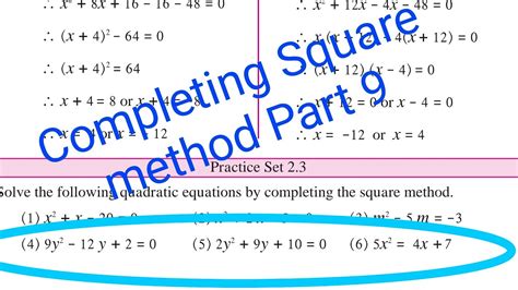 Image result for Completing Square Method Class 10