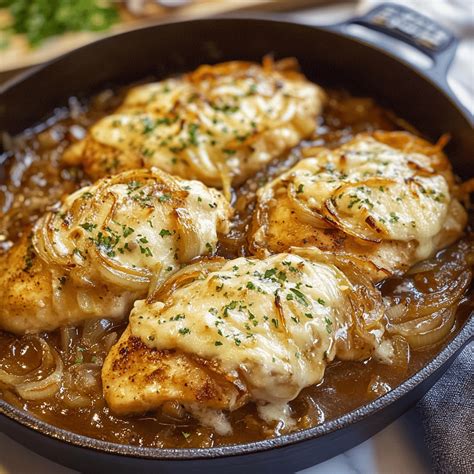 How to Make French Onion Chicken Recipe Easy | Delectable Meal