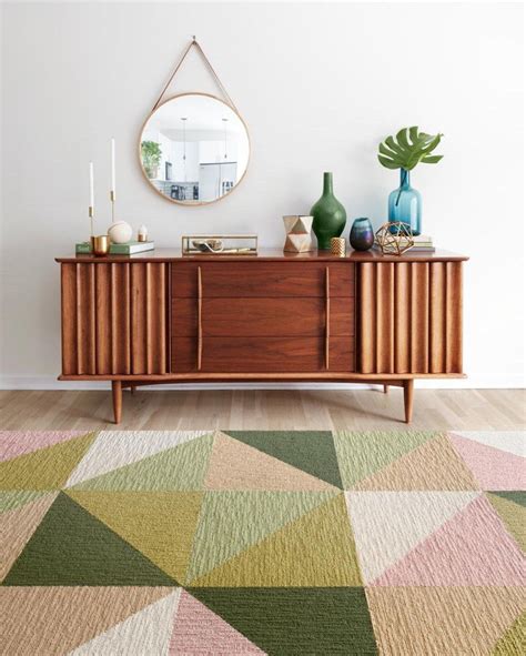 mid century modern rug ideas
