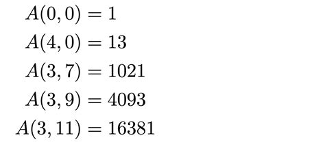 Ackermann Function Values 的图像结果