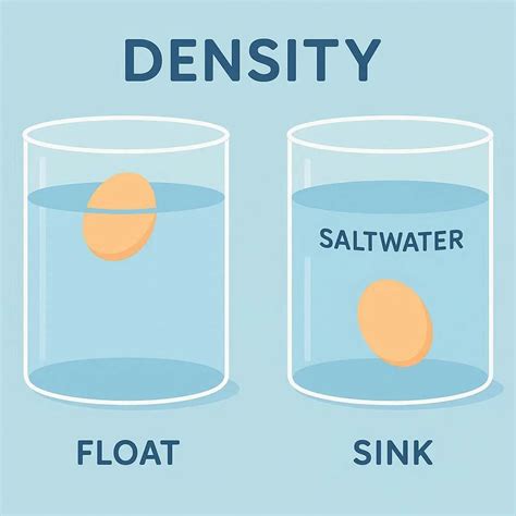 Floating Egg Experiments Reveal Density - The backyard scientist experiment