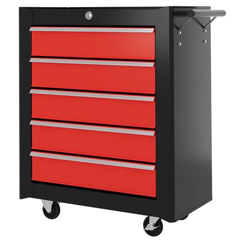 HOMCOM 5-Drawer Tool Chest Steel Lockable Tool India | Ubuy