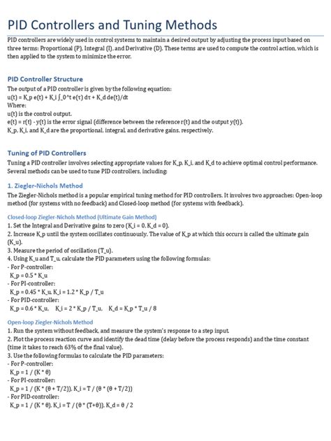 Image result for PID Controller Tuning Guide