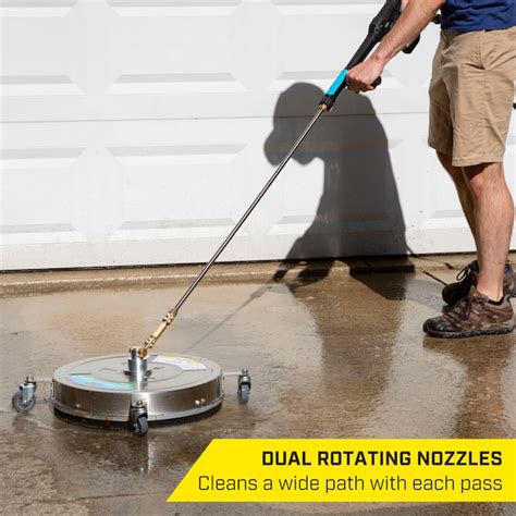 SurfaceMaxx 18-in up to 4500 PSI Rotating Surface Cleaner for Gas and ...