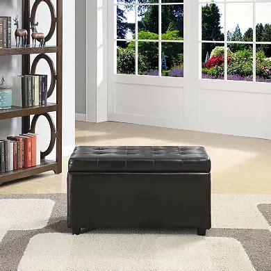 Simpli Home Cosmopolitan Rectangular Storage Ottoman