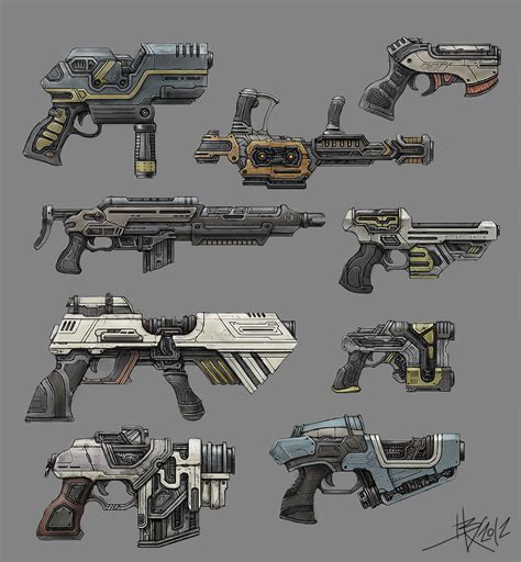 Blaisoid - Sci-fi gun concepts This concept shows some really nice ...