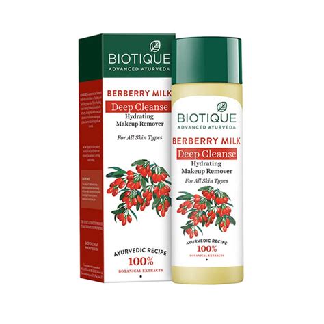 Biotique Berberry Milk Deep Cleanse Hydrating Makeup Remover - 120 ml ...