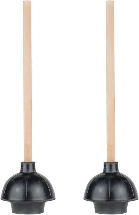 Buy SteadMax Rubber Toilet Plunger, Double Thrust Force Cup, Heavy Duty ...