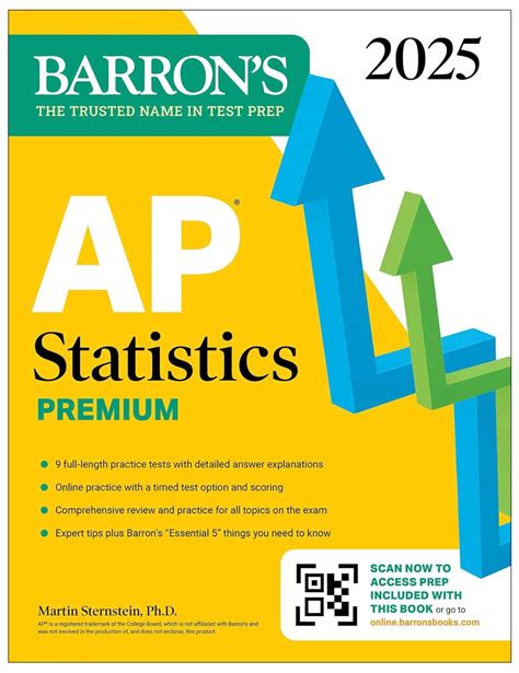 AP Statistics Premium, 2025: Prep Book with 9 Practice Tests ...