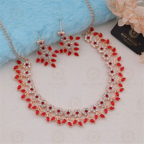 Red Jewellery Sets - Buy Red Jewellery Sets Online at Best Prices In ...