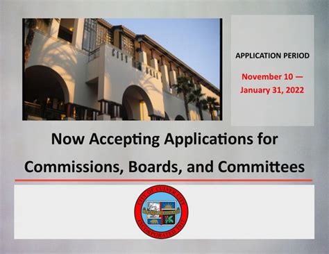 Get Involved! Apply Now to be Appointed to a Commission, Board, or ...