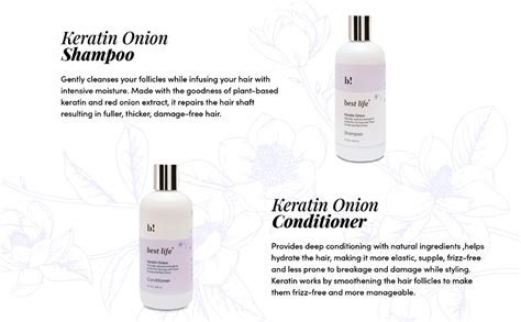 Buy Best Life Keratin Onion Hair Shampoo & Conditioner For Men & Women ...