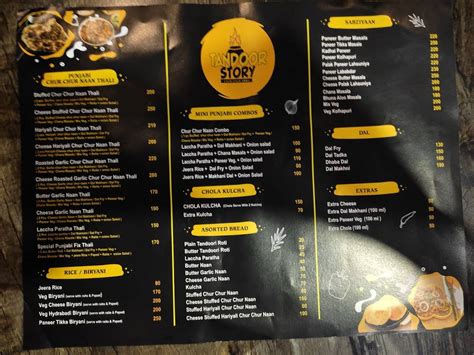 Menu at Tandoor Story Restaurant (Chur Chur NaaN), Ahmedabad