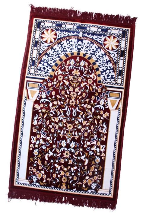 Buy ADIRNY Velvet Prayer Mat Musalla Janamaz for Namaz Muslim 48x30 ...