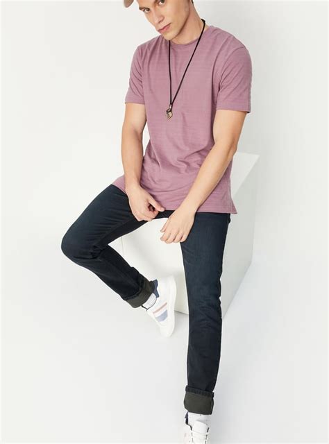 Buy Men Solid Slim Fit Cotton T-shirt Online at just Rs. 399.0 ...
