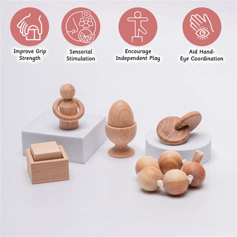 Wooden Montessori Toys Kit by Ariro toys|for 0-1 year babies