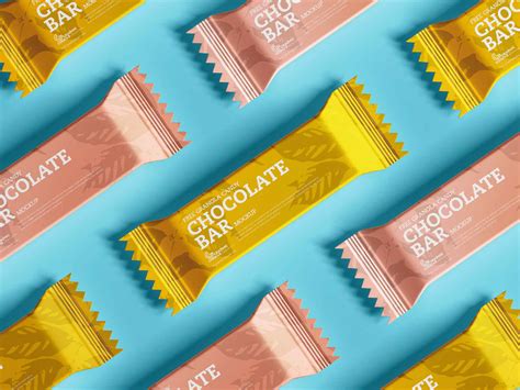 Free Chocolate Candy Bar Mockup (PSD)