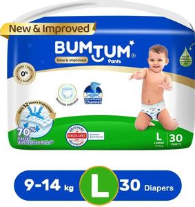 BUMTUM Baby Diaper Pants Double Layer Leakage Protection high Absorb ...