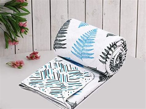 Buy RRC Cotton Reversible Dohar Single Bed, Soft Lightweight Bed ...