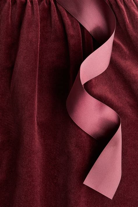 Velvet dress - Dark red - Kids | H&M IN