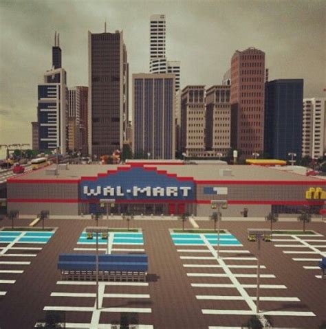 Image result for Minecraft Walmart Build