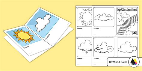 Editable My Weather Book Early Emergent Reader - Twinkl