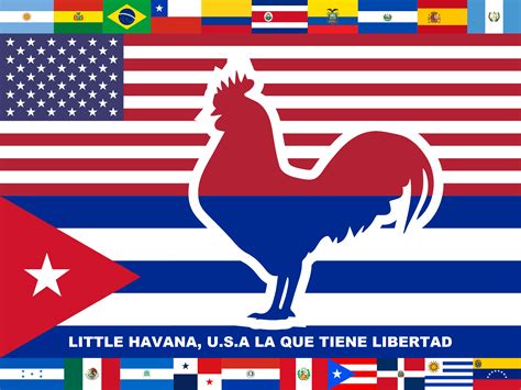 Flag of Little Havana but I had to simplify it just a little because I couldn't draw the middle ...