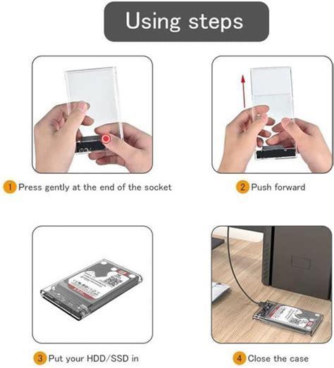 TERABYTE 3.0 Extrenal Hard Disk HDD/SSD Enclosure with Power Transfer ...