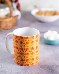Buy KOLOROBIA White Classic Mug| Inspired by Babur Yellow |Coffee Cups ...