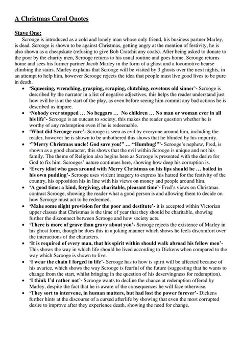 Simply explained: Key Quotes and Character Analysis in A Christmas ...