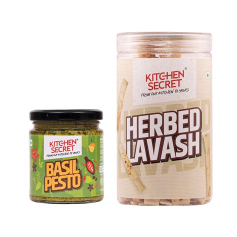 Herbed Lavash(200g) & Basil Pesto(185g) Combo