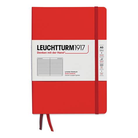 Leuchtturm1917 Ruled Hardbound Notebook - Fox Red, 5-3/4" x 8-1/4 ...