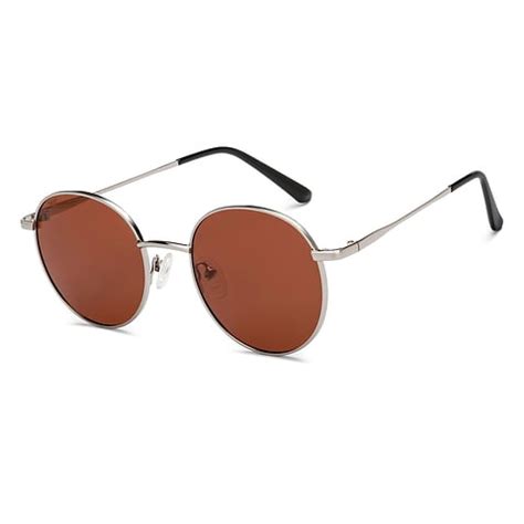 Buy Brown Gunmetal Full Rim Round Vincent Chase Polarized All-Time Hits ...