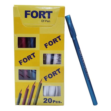Fort Df Pen | Tip size -0.5 mm, Ball Pen Box Pack | Slim & Multi Color ...