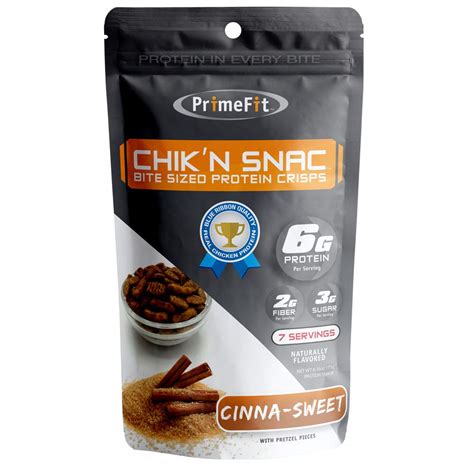 Primefit Chikn Snac Bite Size Protein Crisps Cinna Sweet W | Desertcart ...