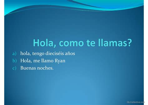 greetings in spanish: English ESL powerpoints