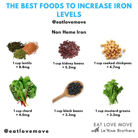 Foods To Increase Iron Levels - FOODHUYA