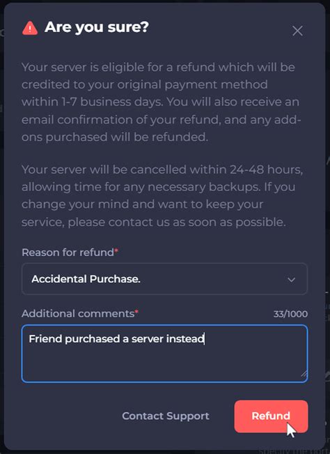 How to use the Shockbyte Self-Serve Refund Feature | Shockbyte