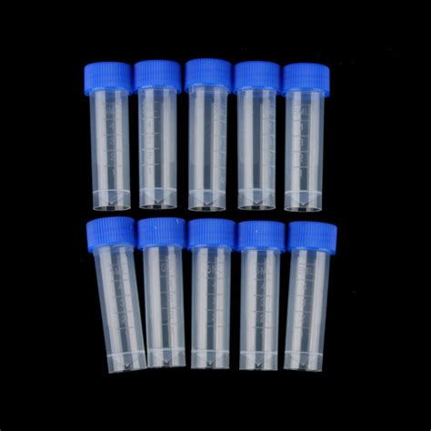 ⚡️Buy Maxbell 10pcs 5ml Plastic Graduated Cryovial Test Tube Sample ...